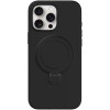 Чехол Silicone Case Full Protective NO LOGO with Ring для Apple iPhone 15 Pro (6.1") Black