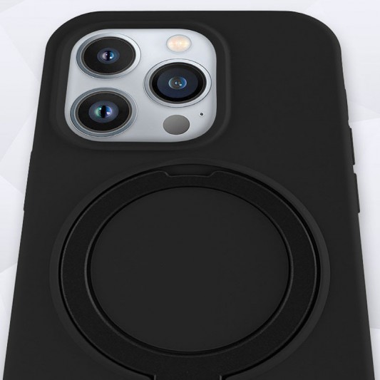 Чехол Silicone Case Full Protective NO LOGO with Ring для Apple iPhone 15 Pro (6.1