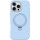 Чехол Silicone Case Full Protective NO LOGO with Ring для Apple iPhone 16 Pro (6.3") Blue