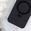 Чехол Silicone Case Full Protective NO LOGO with Ring для Apple iPhone 16 Pro Max (6.9") Black