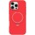 Чехол Silicone Case Full Protective NO LOGO with Ring для Apple iPhone 16 Pro Max (6.9") Red