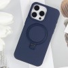 Чехол Silicone Case Full Protective NO LOGO with Ring для Apple iPhone 13 Pro (6.1") Dark Blue