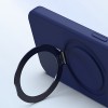 Чехол Silicone Case Full Protective NO LOGO with Ring для Apple iPhone 13 Pro (6.1") Dark Blue