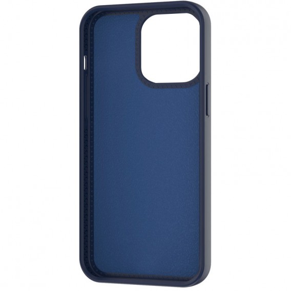 Чохол Silicone Case Full Protective NO LOGO with Ring для Apple iPhone 13 Pro (6.1") Dark Blue