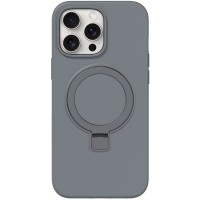 Чохол Silicone Case Full Protective NO LOGO with Ring для Apple iPhone 13 Pro (6.1") Grey