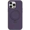 Чехол Silicone Case Full Protective NO LOGO with Ring для Apple iPhone 13 Pro Max (6.7") Purple