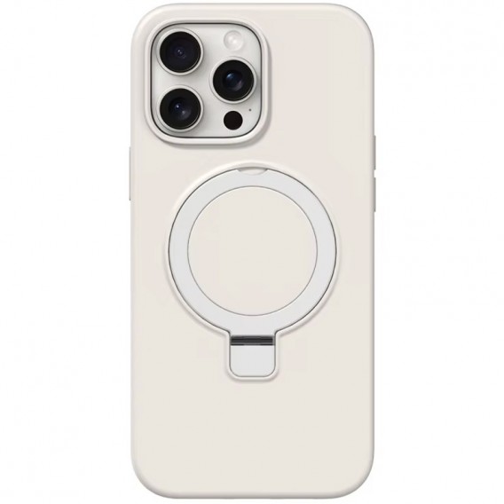 Чехол Silicone Case Full Protective NO LOGO with Ring для Apple iPhone 13 Pro Max (6.7") White