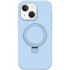 Чохол Silicone Case Full Protective NO LOGO with Ring для Apple iPhone 15 (6.1") Blue