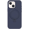 Чохол Silicone Case Full Protective NO LOGO with Ring для Apple iPhone 15 (6.1") Dark Blue