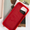 Чохол Silicone Case Full Protective NO LOGO with Ring для Apple iPhone 15 (6.1") Red