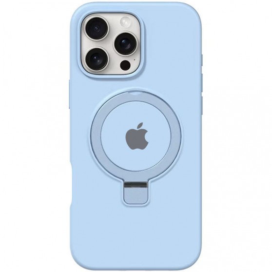 Чохол Silicone Case Full Protective with Ring для Apple iPhone 16 Pro Max (6.9") Blue