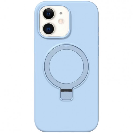 Чохол Silicone Case Full Protective NO LOGO with Ring для Apple iPhone 11 (6.1") Blue