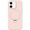 Чохол Silicone Case Full Protective NO LOGO with Ring для Apple iPhone 11 (6.1") Pink