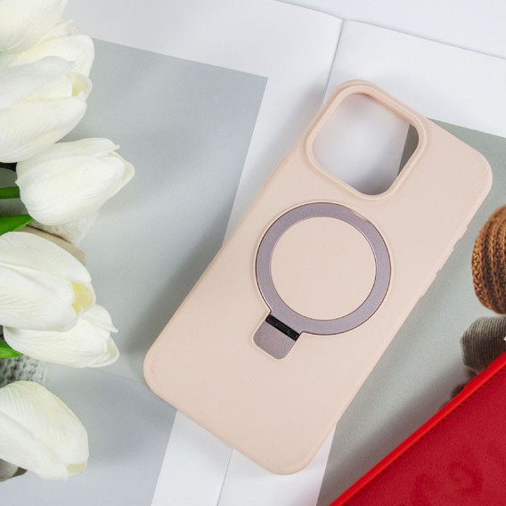 Чохол Silicone Case Full Protective NO LOGO with Ring для Apple iPhone 11 (6.1") Pink