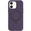 Чохол Silicone Case Full Protective NO LOGO with Ring для Apple iPhone 11 (6.1") Purple