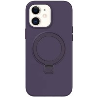 Чехол Silicone Case Full Protective NO LOGO with Ring для Apple iPhone 11 (6.1") Purple