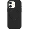 Чохол Silicone Case Full Protective NO LOGO with Ring для Apple iPhone 11 (6.1") Black