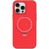 Чохол Silicone Case Full Protective NO LOGO with Ring для Apple iPhone 12 Pro Max (6.7") Red