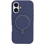 Чехол Silicone Case Full Protective NO LOGO with Ring для Apple iPhone 16 (6.1