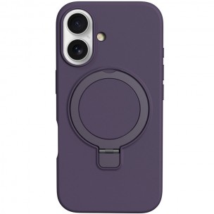 Чехол Silicone Case Full Protective NO LOGO with Ring для Apple iPhone 16 (6.1