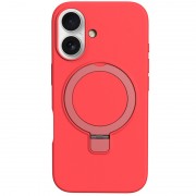Чехол Silicone Case Full Protective NO LOGO with Ring для Apple iPhone 16 (6.1