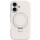 Чохол Silicone Case Full Protective NO LOGO with Ring для Apple iPhone 16 (6.1") White