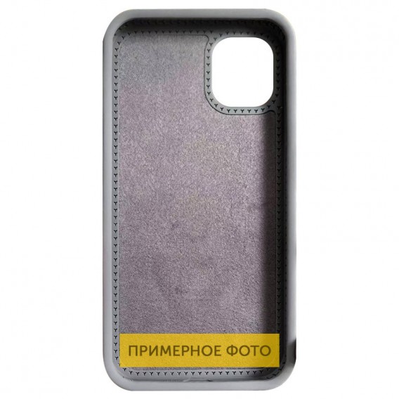 Чохол Silicone Case Full Protective NO LOGO with Ring для Apple iPhone 16e (6.1") Grey