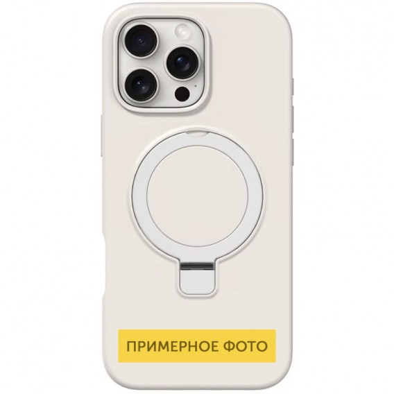 Чохол Silicone Case Full Protective NO LOGO with Ring для Apple iPhone 16e (6.1") White