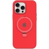 Чехол Silicone Case Full Protective with Ring для Apple iPhone 14 Pro Max (6.7") Red