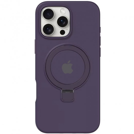 Чехол Silicone Case Full Protective with Ring для Apple iPhone 16 Pro (6.3") Purple