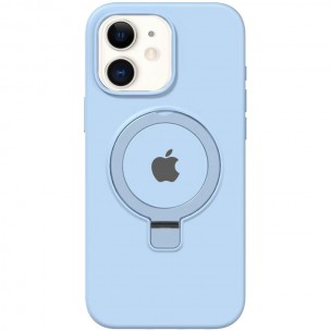 Чохол Silicone Case Full Protective with Ring для Apple iPhone 11 (6.1") Blue