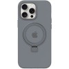 Чохол Silicone Case Full Protective with Ring для Apple iPhone 12 Pro Max (6.7") Grey