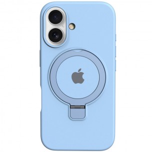 Чохол Silicone Case Full Protective with Ring для Apple iPhone 16 (6.1") Blue
