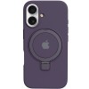 Чохол Silicone Case Full Protective with Ring для Apple iPhone 16 (6.1") Purple