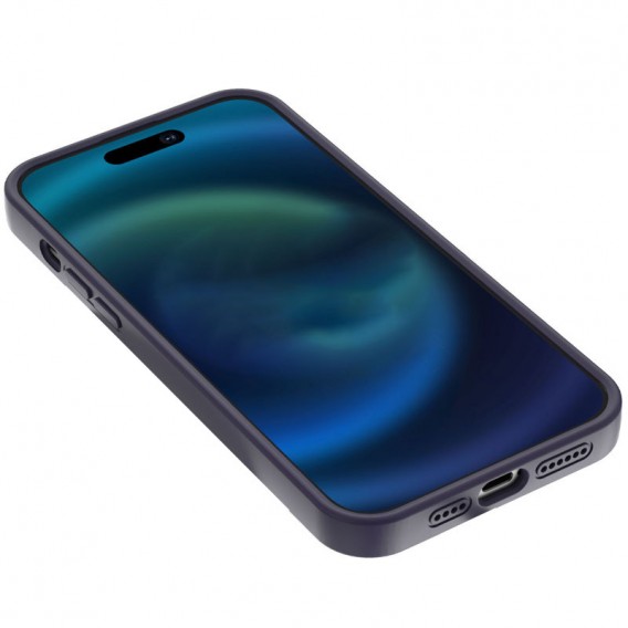 Чехол Silicone Case Full Protective with Ring для iPhone 16 (6.1") Purple