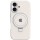 Чохол Silicone Case Full Protective with Ring для Apple iPhone 16 (6.1") White