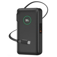 Портативное ЗУ Power Bank WIWU Wi-P049 PD20W with cable 10000 mAh Black