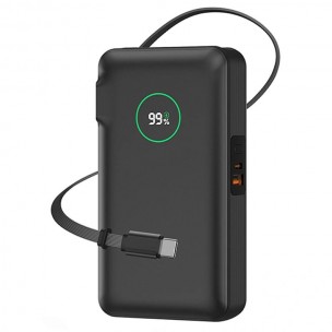 Портативний ЗП Power Bank WIWU Wi-P049 PD20W with cable 10000 mAh Black