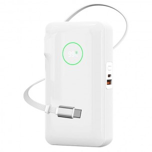 Портативний ЗП Power Bank WIWU Wi-P049 PD20W with cable 10000 mAh White