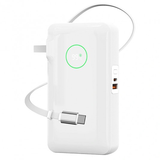 Портативний ЗП Power Bank WIWU Wi-P049 PD20W with cable 10000 mAh White