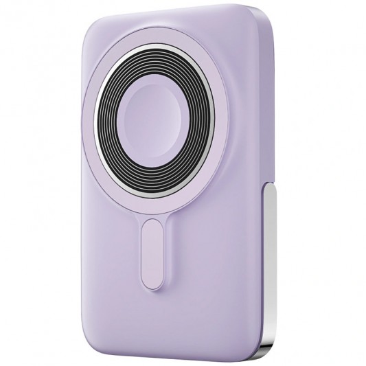 Портативное ЗУ Power Bank WIWU Wi-P018 Elite 3 in 1 с БЗУ 10000 mAh Purple - изображение 1