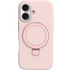 Чохол Silicone Case Full Protective NO LOGO with Ring для Apple iPhone 16 Plus (6.7") Pink