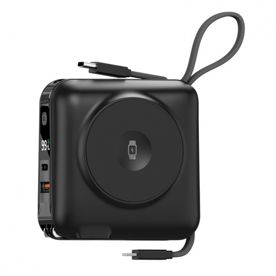 Портативний ЗП Power Bank WIWU Wi-P051 6 in 1 PD45W з БЗП 15000 mAh Black