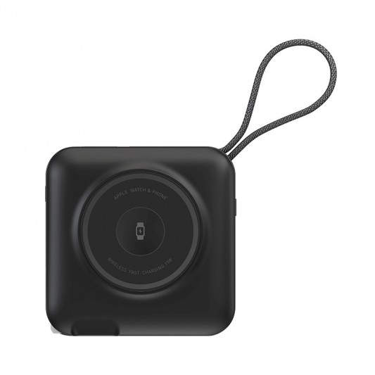Портативное ЗУ Power Bank WIWU Wi-P051 6 in 1 PD45W с БЗУ 15000 mAh Black - изображение 3