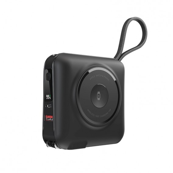 Портативний ЗП Power Bank WIWU Wi-P051 6 in 1 PD45W з БЗП 15000 mAh Black