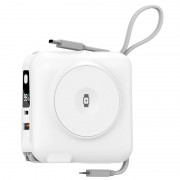 Портативное ЗУ Power Bank WIWU Wi-P051 6 in 1 PD45W с БЗУ 15000 mAh White