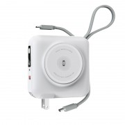 Портативное ЗУ Power Bank WIWU Wi-P051 6 in 1 PD45W с БЗУ 15000 mAh White