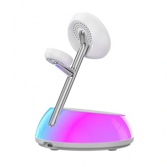 БЗУ WIWU Wi-W036 Aurora 3 in 1 wireless charger White - изображение 3