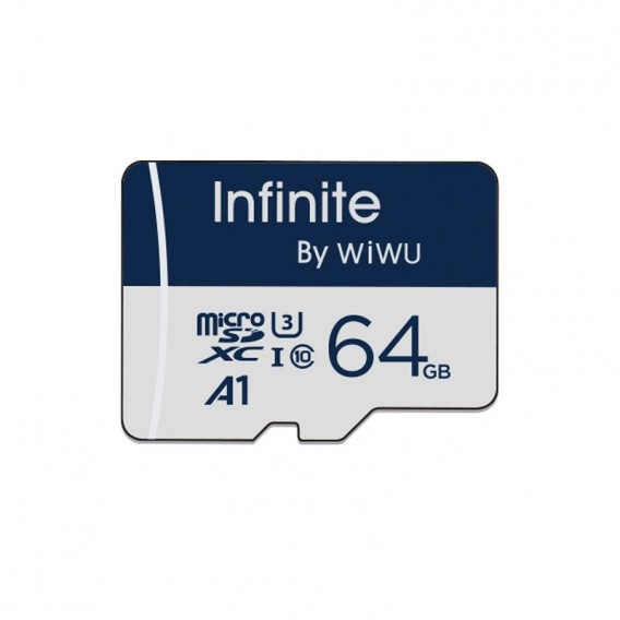 Карта памяти microSDXC Wi-Fi Wi-FC004 Infinite Series 64GB (U3, C10) без адаптера Blue