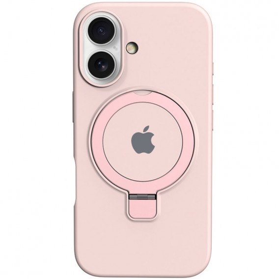Чохол Silicone Case Full Protective with Ring для Apple iPhone 16 Plus (6.7") Pink